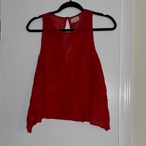 Lou & Grey Vibrant Red Tank Top
